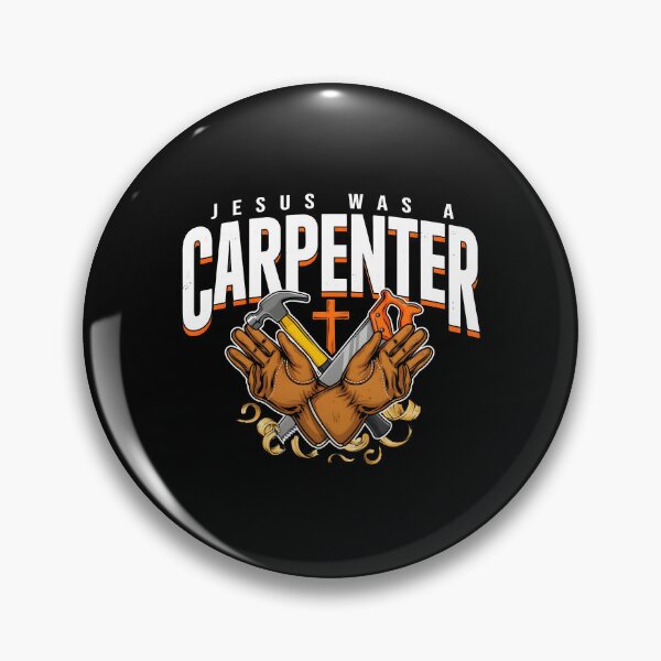 Item preview, Jesus Was a Carpenter Vintage Christian Apparel for Woodworking Enthusiasts designed and sold by Redgiant87x.