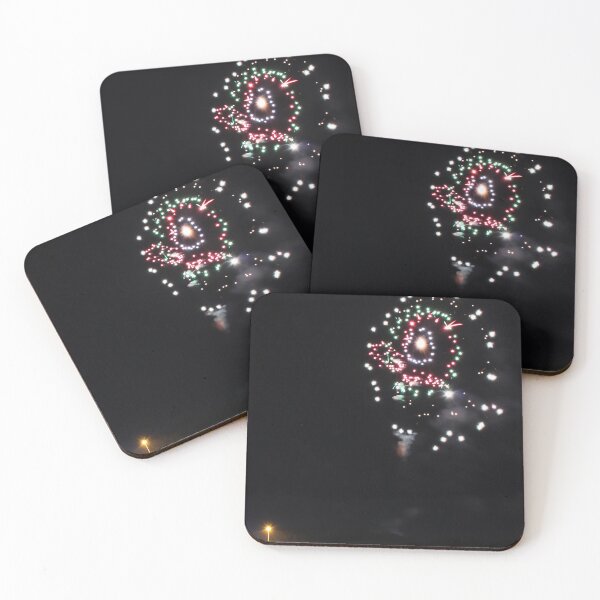 Item preview, Fireworks Burst Over Dark Sky, Long Exposure Celebration Night Display designed and sold by Nmallia.