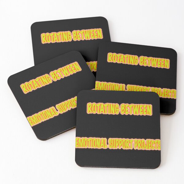 Item preview, Rotating Between Emotional Support Projects – Funny Knitting Sticker, Crochet WIP Meme designed and sold by ArtyWares.