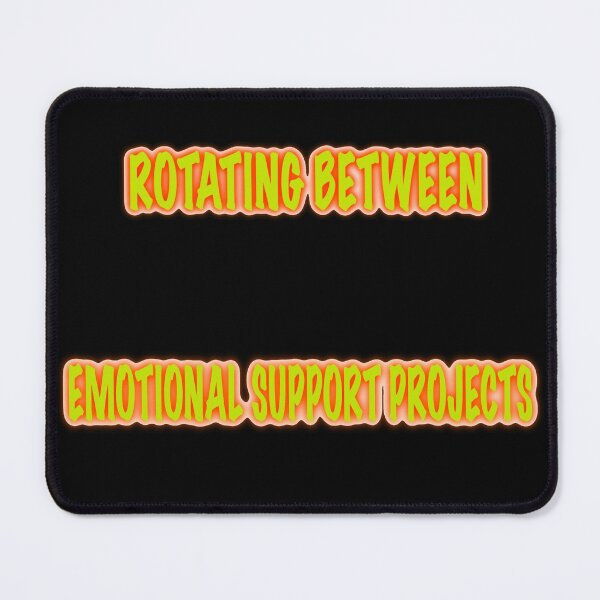 Item preview, Rotating Between Emotional Support Projects – Funny Knitting Sticker, Crochet WIP Meme designed and sold by ArtyWares.
