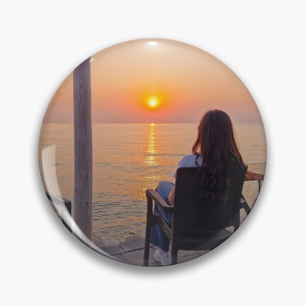 Item preview, woman watching the sea sunrise  designed and sold by psychoshadow.