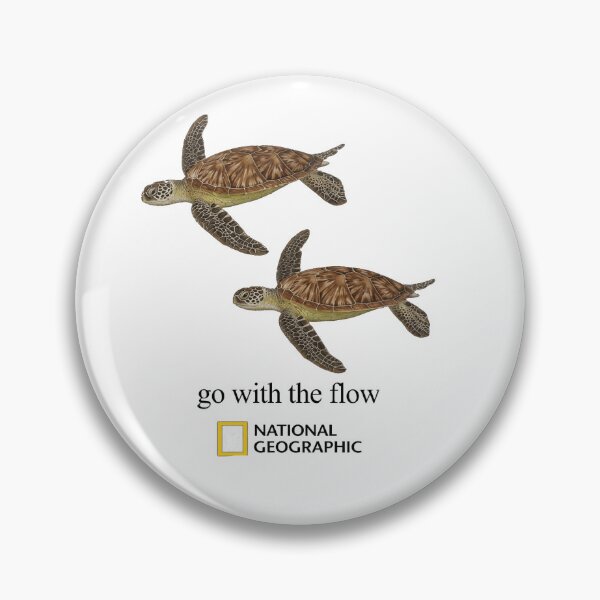 Item preview, Sea Turtle Go With The Flow Ocean Wildlife Nature Classic T-Shirt designed and sold by MichaelAdamArt.