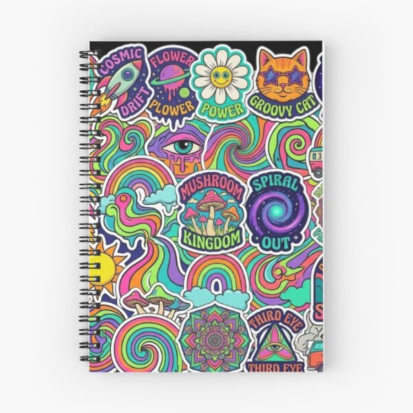 Item preview, Psychedelic Neon Flow Pattern designed and sold by Imaginarium of Chaos falcon88 .