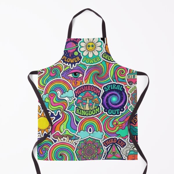 Item preview, Psychedelic Neon Flow Pattern designed and sold by Imaginarium of Chaos falcon88 .