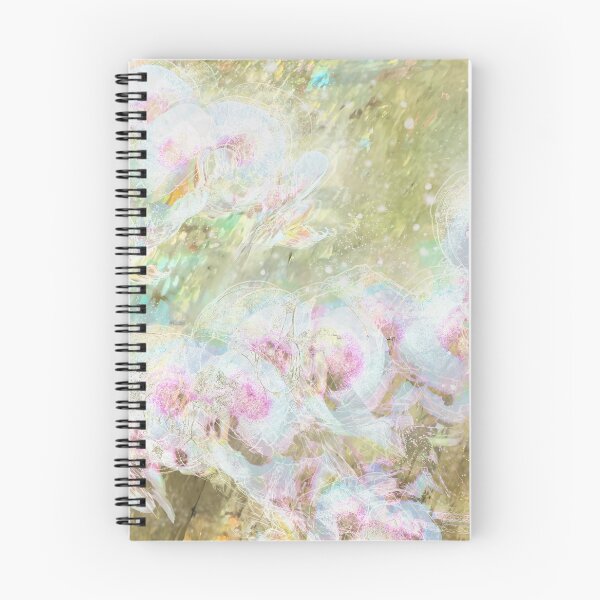 Item preview,  Iridescent Pink Orchid Flower Artwork, Mystical Plant Art Print designed and sold by susan-meredith.