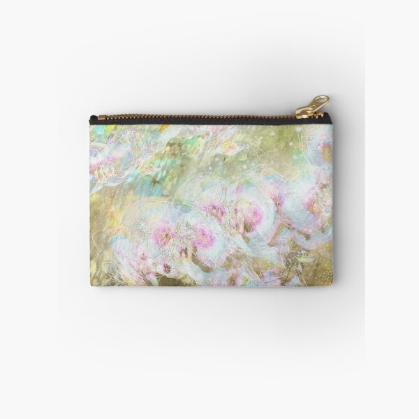 Item preview,  Iridescent Pink Orchid Flower Artwork, Mystical Plant Art Print designed and sold by susan-meredith.