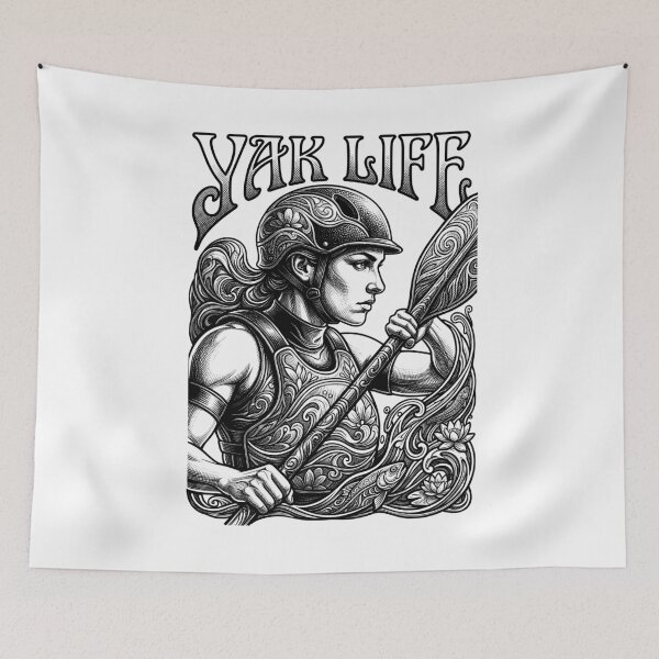 Item preview, Kayak Lover Kayaking Kayaker Paddle Yak Life Girl designed and sold by GrandeDuc.