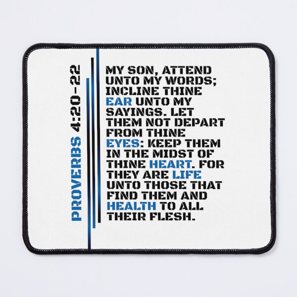 Item preview, Proverbs 4:20-22 Words of Wisdom — Bold Faith designed and sold by DKB07.