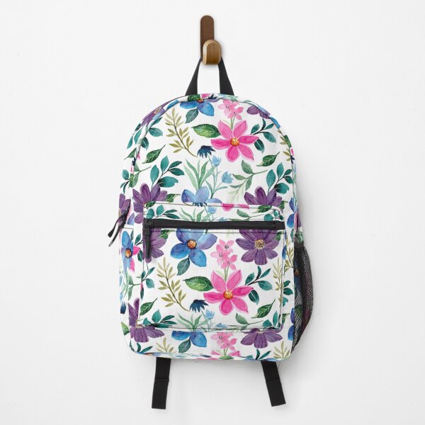 Item preview, Watercolor Wildflower Seamless Pattern in Pink Blue Purple designed and sold by AnyMar2023.