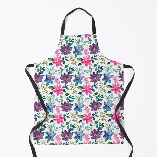 Item preview, Watercolor Wildflower Seamless Pattern in Pink Blue Purple designed and sold by AnyMar2023.