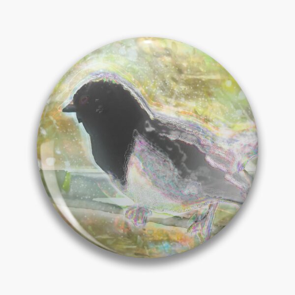 Item preview, Iridescent Towhee Bird on Branch Artwork, Mystical Animal Art Print designed and sold by susan-meredith.