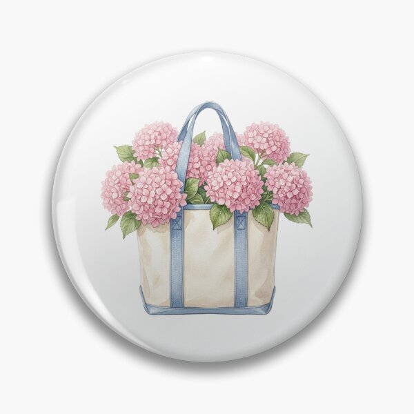 Item preview, Blue and Pink Hydrangea Bouquet Tote Bag Painting designed and sold by SOUFIANE1991.