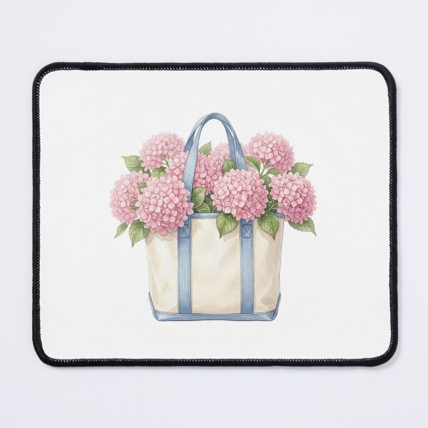 Item preview, Blue and Pink Hydrangea Bouquet Tote Bag Painting designed and sold by SOUFIANE1991.