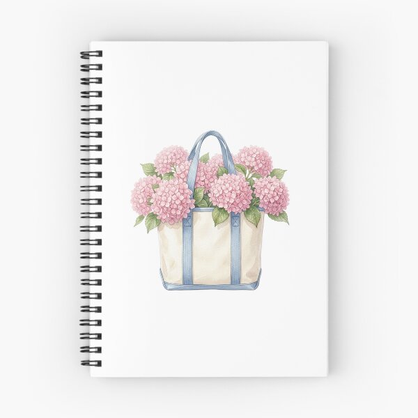 Item preview, Blue and Pink Hydrangea Bouquet Tote Bag Painting designed and sold by SOUFIANE1991.