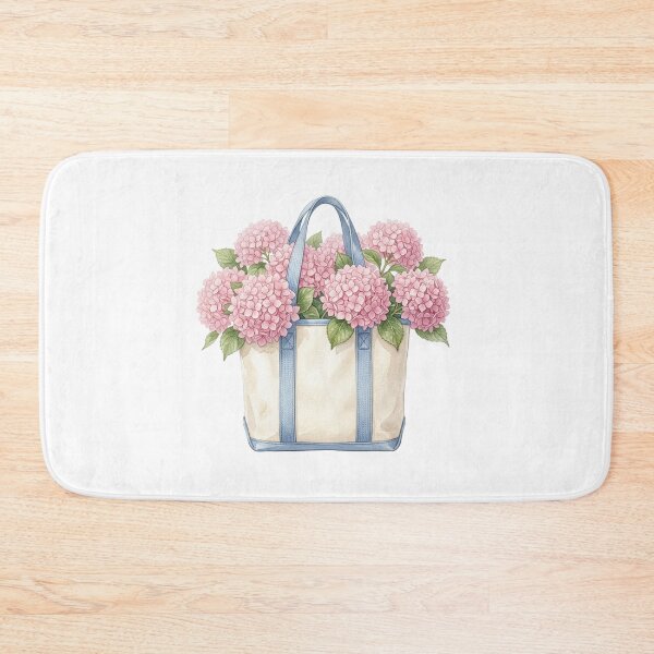 Item preview, Blue and Pink Hydrangea Bouquet Tote Bag Painting designed and sold by SOUFIANE1991.