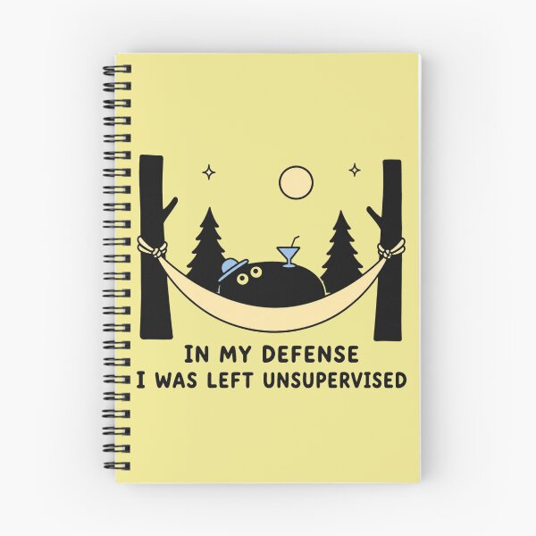 Item preview, In My Defense Unsupervised Black Blob Camping designed and sold by bosamji.