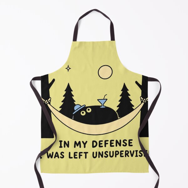 Item preview, In My Defense Unsupervised Black Blob Camping designed and sold by bosamji.