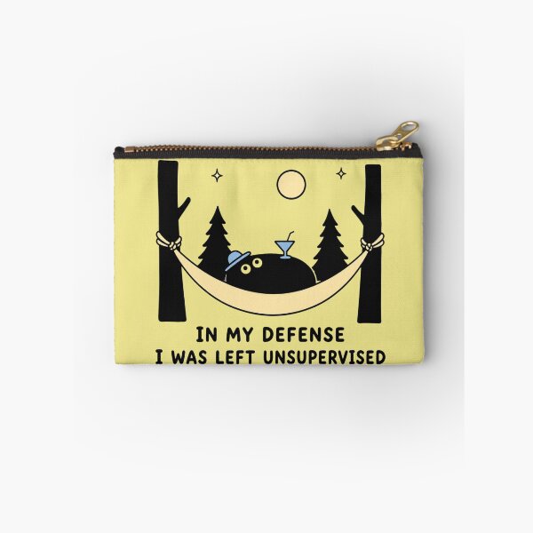 Item preview, In My Defense Unsupervised Black Blob Camping designed and sold by bosamji.
