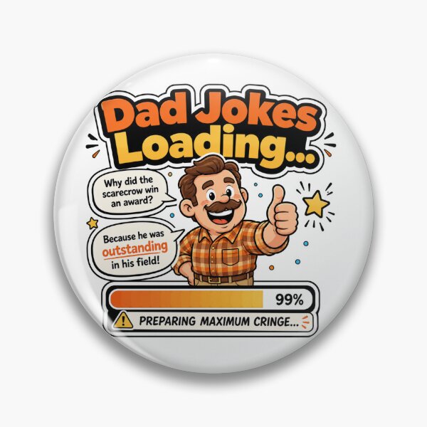 Item preview, Dad Jokes Loading Funny Father's Day Dad Humor Design designed and sold by KP Creative Co.