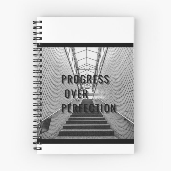 Item preview, Progress Over Perfection – Motivational Typography Design designed and sold by MrOrbitCreative.