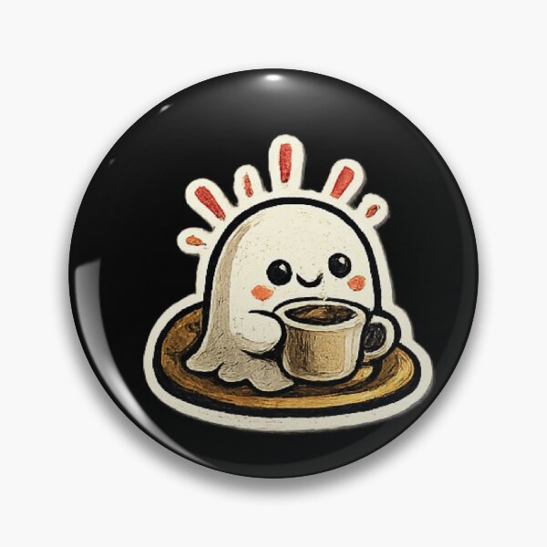 Item preview, Cute Cozy Coffee Ghost designed and sold by ubeyeart.