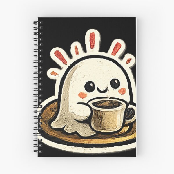 Item preview, Cute Cozy Coffee Ghost designed and sold by ubeyeart.