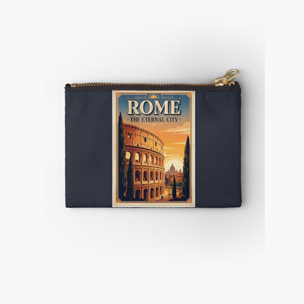 Item preview, Rome Italy Vintage Travel Poster Roman Colosseum designed and sold by RetroRewind Studio.