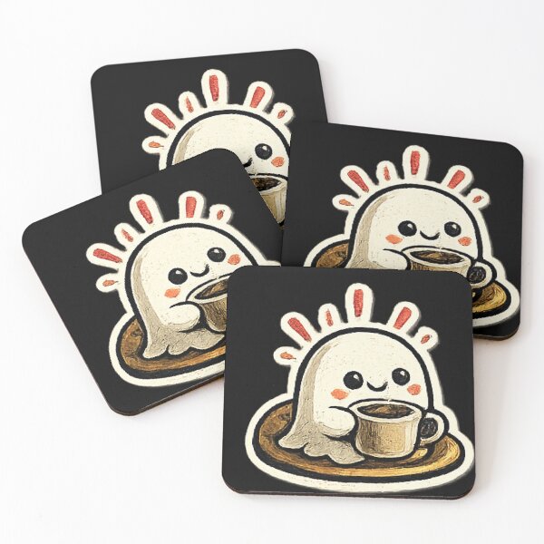 Item preview, Cute Cozy Coffee Ghost designed and sold by ubeyeart.