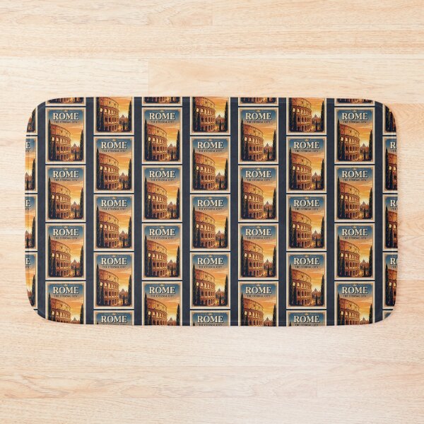 Item preview, Rome Italy Vintage Travel Poster Roman Colosseum designed and sold by RetroRewind Studio.