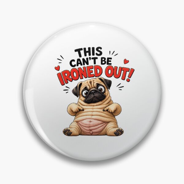 Item preview, Pug Who Refuses to Be Ironed designed and sold by KaSenArt26.