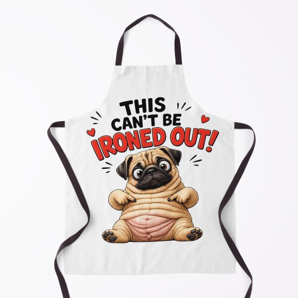 Item preview, Pug Who Refuses to Be Ironed designed and sold by KaSenArt26.