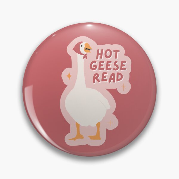 Item preview, Funny Pink "Hot Geese Read" Sticker designed and sold by By_Lisart.