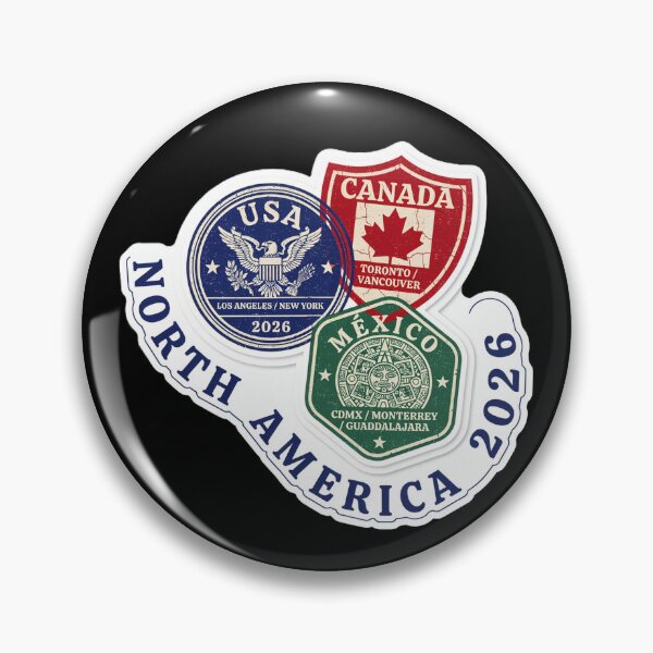 Item preview, North America 2026 Passport Stamp Trio Vintage Travel Sticker designed and sold by limos.