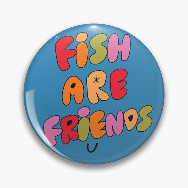 Item preview, Fish Are Friends (Blue) designed and sold by yellowflowerhut.