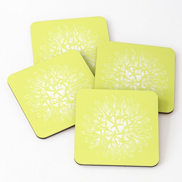 Item preview, Thistle - Light Lines - (#E9F055) designed and sold by The Stippler Process.