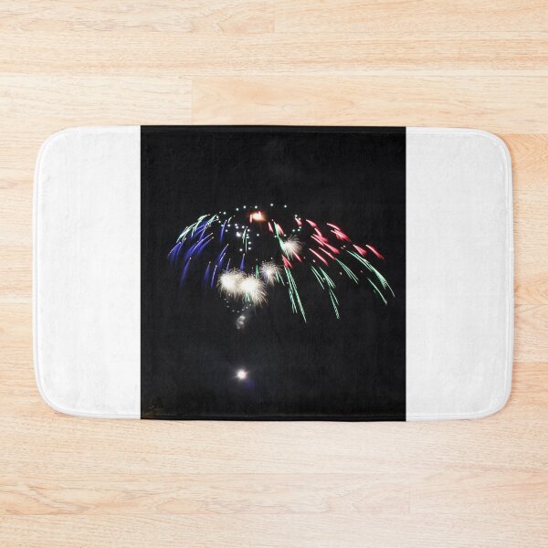 Item preview, Fireworks Burst Over Dark Sky, Long Exposure Celebration Night Display designed and sold by Nmallia.