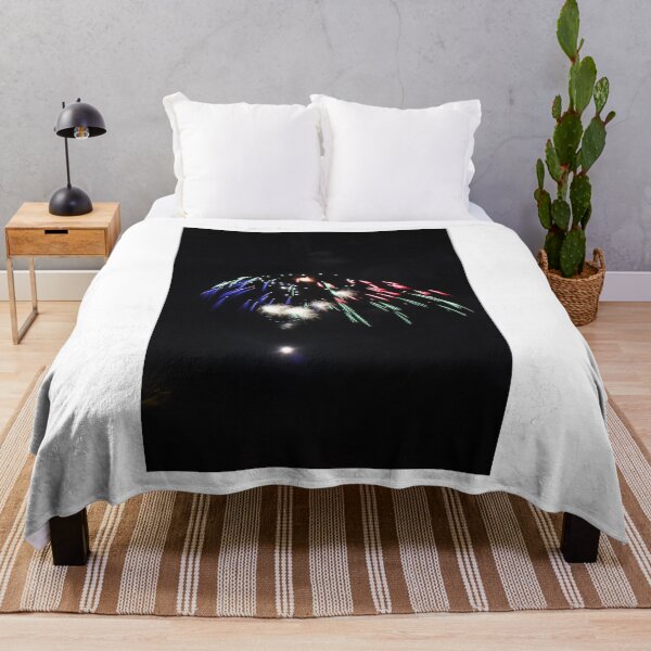 Item preview, Fireworks Burst Over Dark Sky, Long Exposure Celebration Night Display designed and sold by Nmallia.