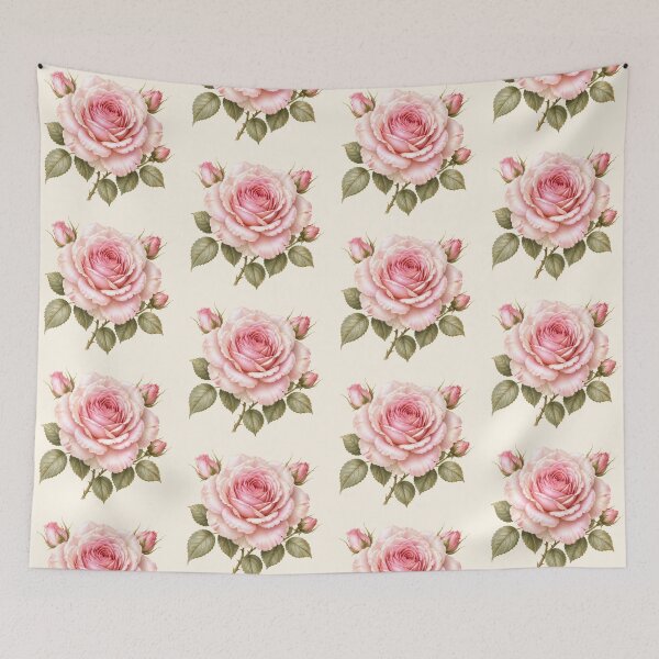 Item preview, Elegant Blush Pink Rose Bloom with Rosebuds designed and sold by looplandger.