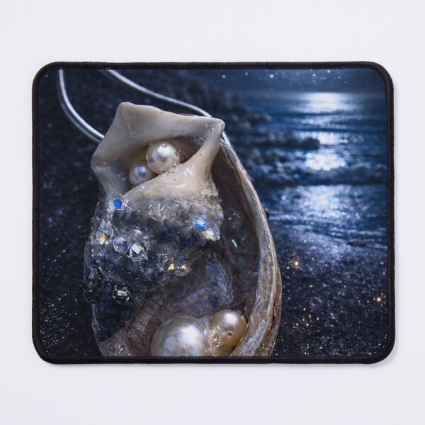 Item preview, Moonlit Seashell Pearl Coastal Decor designed and sold by OraMare.