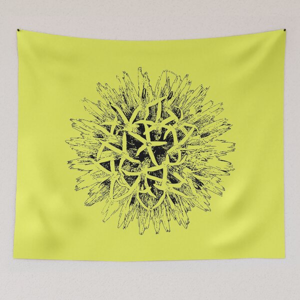 Item preview, Thistle - (#E9F055) designed and sold by The Stippler Process.