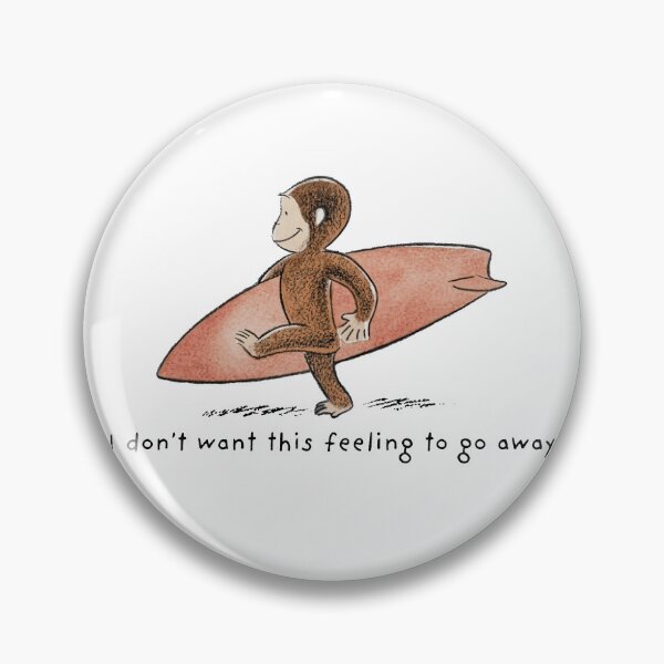 Item preview, Surfing Monkey I Don’t Want This Feeling To Go Away Classic T-Shirt designed and sold by MichaelAdamArt.