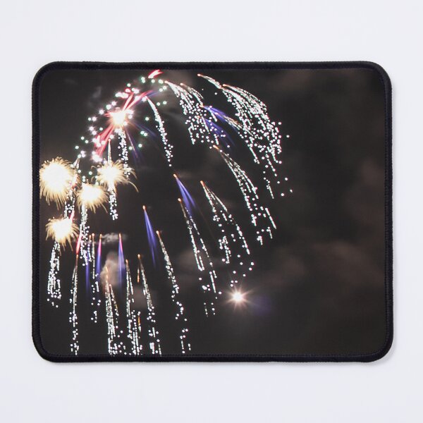 Item preview, Fireworks Burst Over Dark Sky, Long Exposure Celebration Night Display designed and sold by Nmallia.