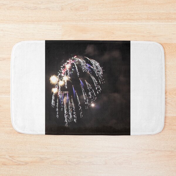 Item preview, Fireworks Burst Over Dark Sky, Long Exposure Celebration Night Display designed and sold by Nmallia.