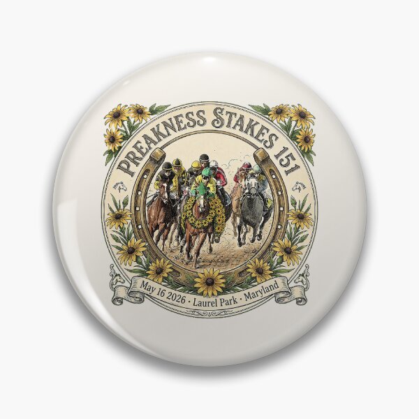 Item preview, 2026 Preakness Stakes 151 Laural Park Maryland horse racing design  designed and sold by Ginny Luttrell.