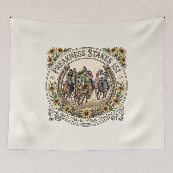 Item preview, 2026 Preakness Stakes 151 Laural Park Maryland horse racing design  designed and sold by Ginny Luttrell.