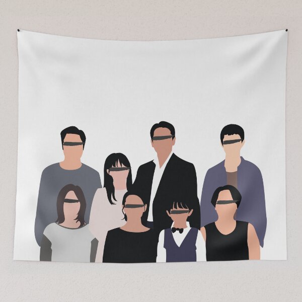 Item preview, The Family That Fooled Everyone — Parasite Movie Fan Art designed and sold by vgaar.