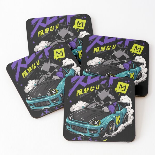 Item preview, NEON STREET RACER – Cartoon Drift Edition designed and sold by CYLIOK.