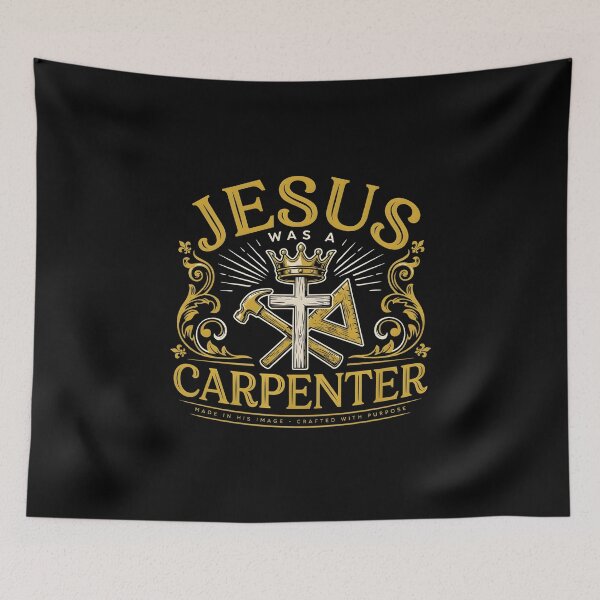 Item preview, Jesus Was a Carpenter Craftsmanship Clothing for Faith and Work Ethic designed and sold by Redgiant87x.