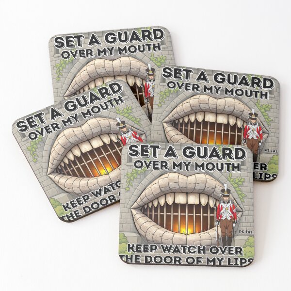 Item preview, Set a guard over mouth (Psalm 141:3) designed and sold by stella literarium.