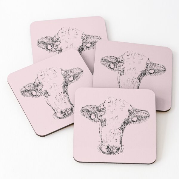 Item preview, Dairy Cow - (#EED4D9) designed and sold by The Stippler Process.